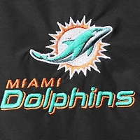 Blouson à glissière complète Dunbrooke Miami Dolphins Triumph Fleece noir pour hommes
