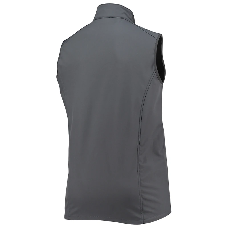 Men's Dunbrooke Charcoal Miami Dolphins Big & Tall Archer Softshell Full-Zip Vest