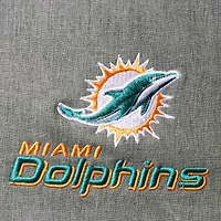 Veste Dunbrooke Graphite Miami Dolphins Circle Zephyr Softshell Full-Zip pour homme