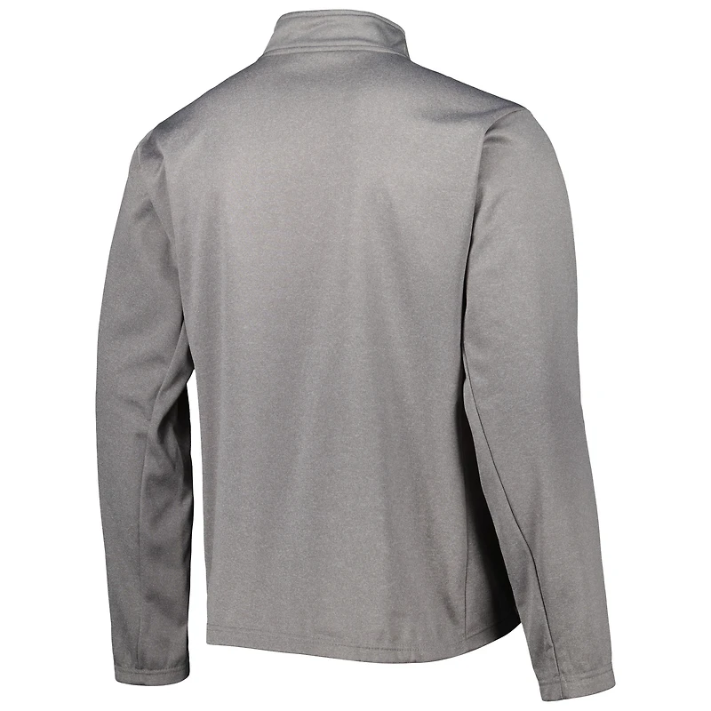 Men's Dunbrooke Heather Gray Miami Dolphins All-Star Tech Quarter-Zip Top