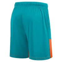 Short de sport Fanatics Aqua/Orange Miami Dolphins pour homme, grande taille, meilleur des meilleurs
