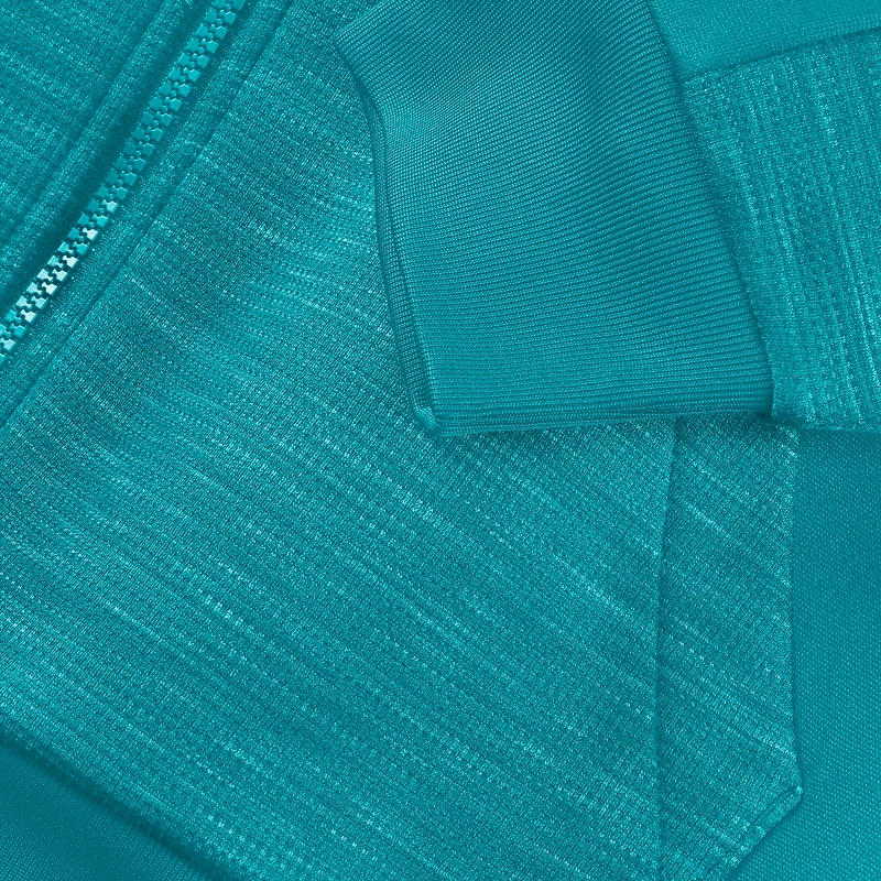 Men's Fanatics Aqua Miami Dolphins Checkdown Pass Full-Zip Hoodie