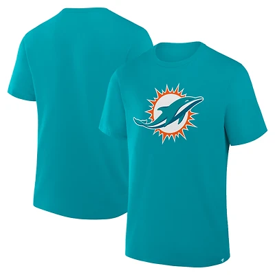 T-shirt Fanatics Aqua pour homme, héritage du Field Goal des Dolphins de Miami