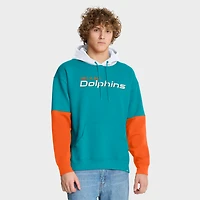 Sweat à capuche Fanatics Aqua Miami Dolphins pour homme avec casque