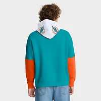 Sweat à capuche Fanatics Aqua Miami Dolphins pour homme avec casque