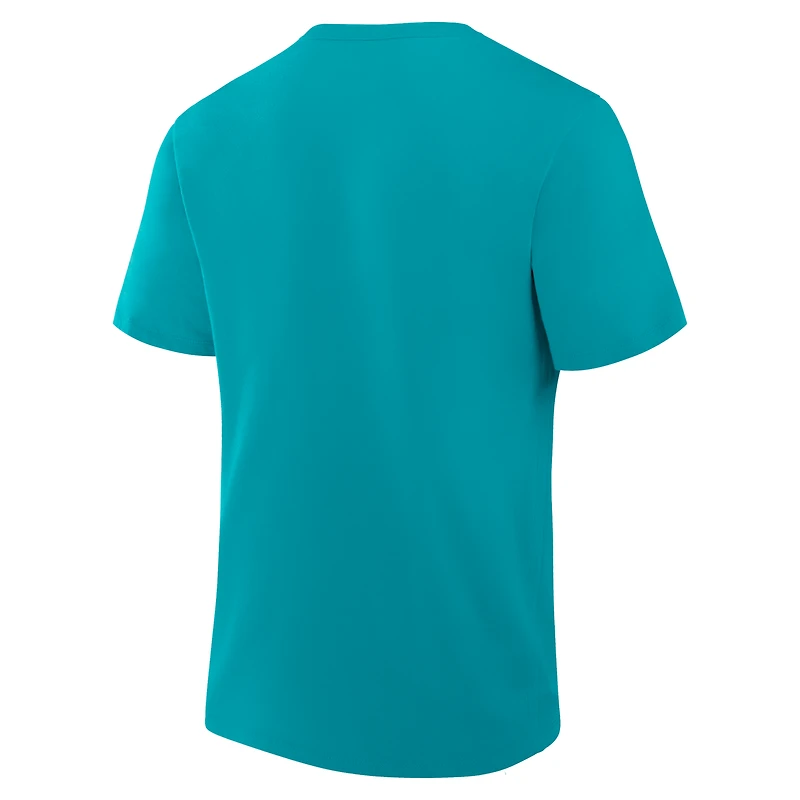 T-shirt Fanatics Aqua Miami Dolphins pour homme, véritable favori de la ville natale