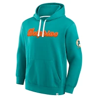 Men's Fanatics Aqua Miami Dolphins New Horizons Heritage Pullover Hoodie