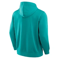 Men's Fanatics Aqua Miami Dolphins New Horizons Heritage Pullover Hoodie