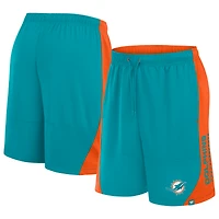 Short Fanatics Aqua Miami Dolphins No Defense pour homme