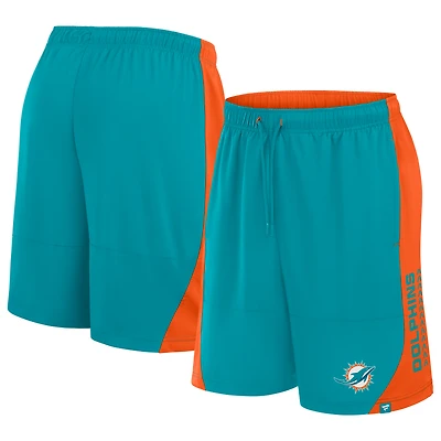Short Fanatics Aqua Miami Dolphins No Defense pour homme