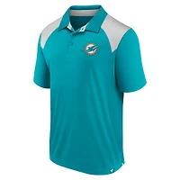Polo primaire Fanatics Aqua Miami Dolphins pour hommes