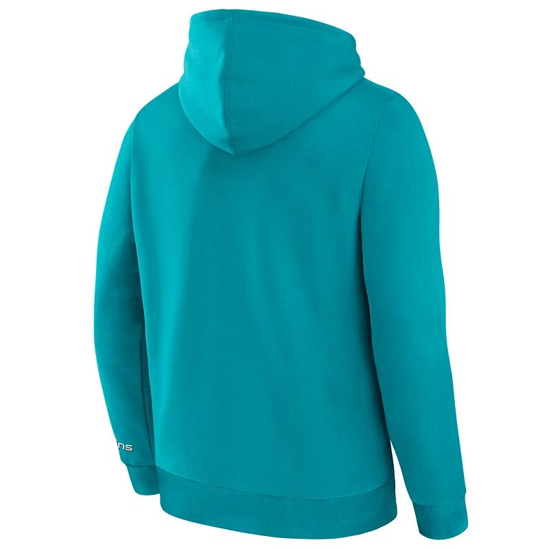 Sweat à capuche Fanatics Aqua Miami Dolphins Pylon Cam Legacy pour homme