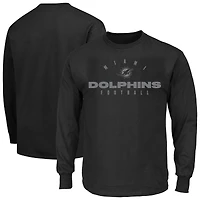 T-shirt à manches longues Fanatics noir pour homme, motif grandes tailles, Miami Dolphins
