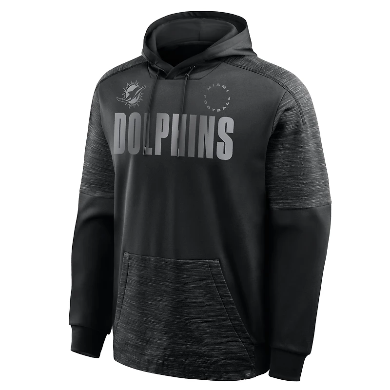 Men's Fanatics Black Miami Dolphins Chip Shot Pullover Hoodie