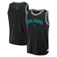 Débardeur en jersey noir Fanatics Miami Dolphins Elements Future Ground pour homme