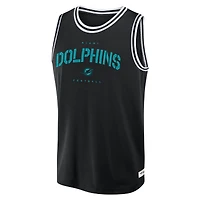Men's Fanatics Black Miami Dolphins Elements Future Ground Jersey Tank Top