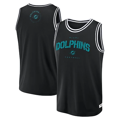 Débardeur en jersey noir Fanatics Miami Dolphins Elements Future Ground pour homme