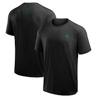 T-shirt Fanatics pour homme, noir, avec logo du front office des Miami Dolphins