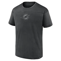 T-shirt Fanatics noir pour homme, modèle mini ton sur ton