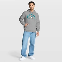 Men's Fanatics Charcoal Miami Dolphins Delay of Game Legacy Pullover Hoodie