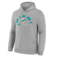 Men's Fanatics Charcoal Miami Dolphins Delay of Game Legacy Pullover Hoodie