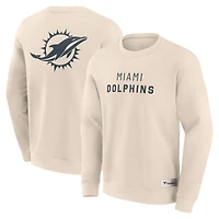 Sweat-shirt à capuche Fanatics pour homme avec inscription Miami Dolphins Elements Future Ground Cream