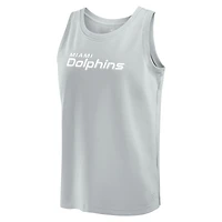 Débardeur gris Fanatics Miami Dolphins Elements pour hommes