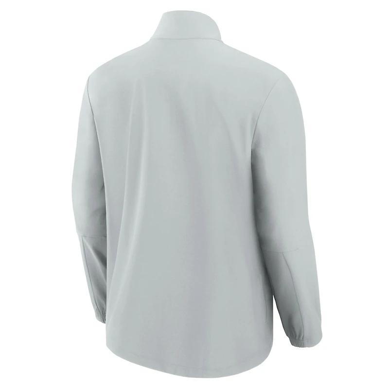 Veste zippée intégrale ton sur Fanatics grise Miami Dolphins Front Office pour homme