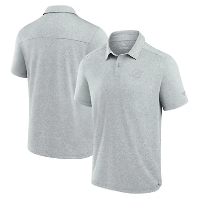 Polo technique gris Fanatics pour homme des Miami Dolphins