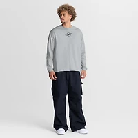 T-shirt à manches longues oversize Fanatics gris Miami Dolphins pour homme