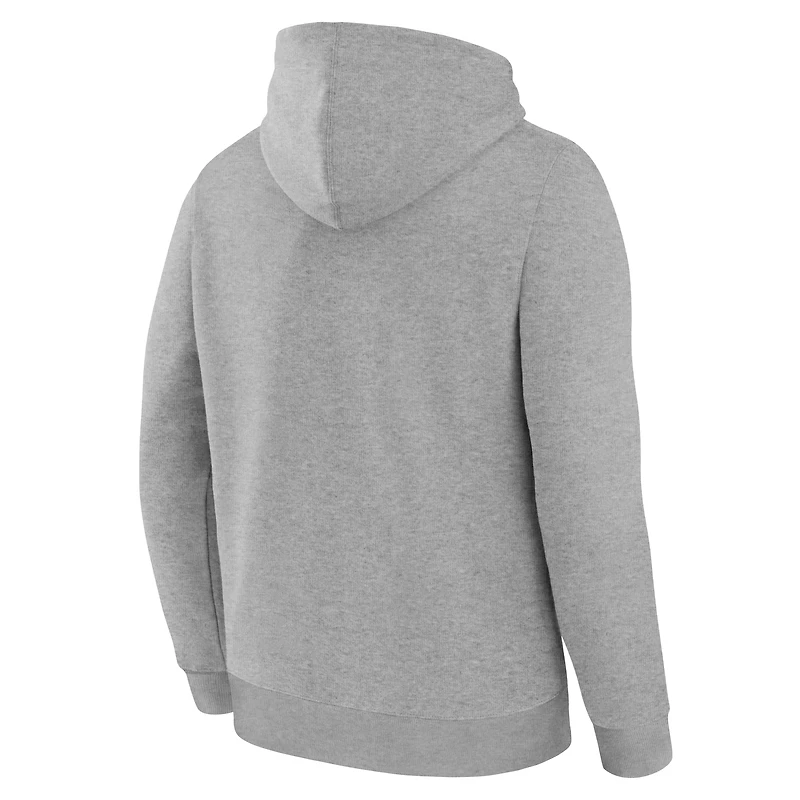 Men's Fanatics Heather Gray Miami Dolphins Delay of Game Legacy Pullover Hoodie