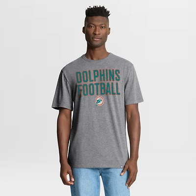T-shirt tri-blend hommage aux Dolphins de Miami, gris chiné, Fanatics pour homme