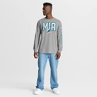 T-shirt à manches longues Fanatics Heather Grey pour homme