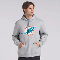 Sweat à capuche en polaire Legacy pour homme Fanatics Heather Grey Miami Dolphins