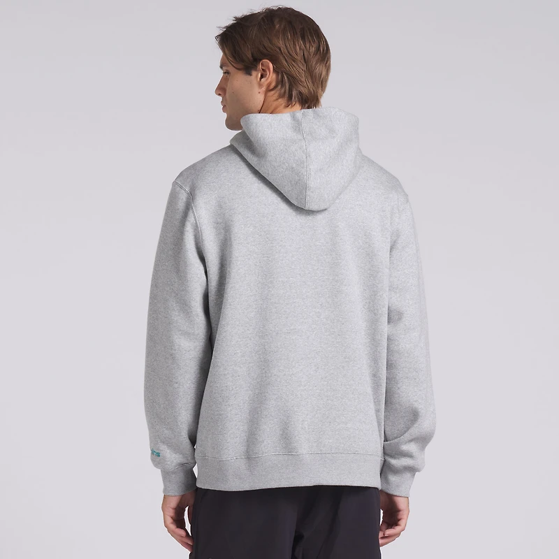 Sweat à capuche en polaire Legacy pour homme Fanatics Heather Grey Miami Dolphins
