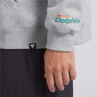 Sweat à capuche en polaire Legacy pour homme Fanatics Heather Grey Miami Dolphins