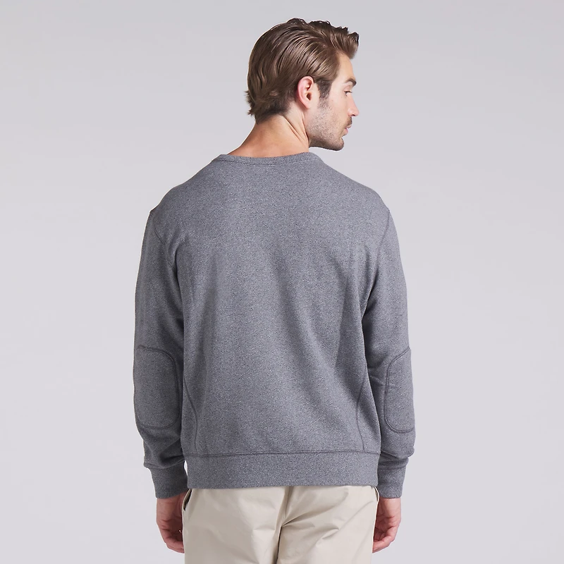 Men's Fanatics  Heather Gray Miami Dolphins Loop Terry Pullover Sweatshirt