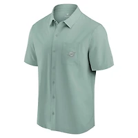 Men's Fanatics Mint Miami Dolphins Front Office Button-Up Shirt