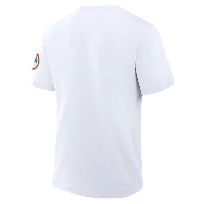 Men's Fanatics White Miami Dolphins Elevated Classic Legacy T-Shirt