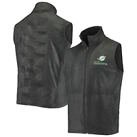 Gilet polaire zippé gris pour homme Miami Dolphins Houston