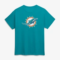 Men's Logo Athletic  Aqua Miami Dolphins Primary T-Shirt