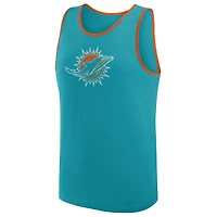 Men's Logo Athletic Aqua Miami Dolphins Unmatched Success Tank Top