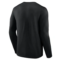 T-shirt à manches longues noir logo Miami Dolphins pour homme