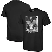 T-shirt surdimensionné avec image de joueur Majestic Threads Tyreek Hill pour hommes, noir, Miami Dolphins