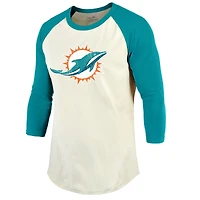 T-shirt Majestic Threads Tyreek Hill crème/aqua pour hommes