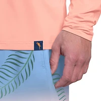 T-shirt anti-UV A manches longues pour homme Margaritaville Coral Miami Dolphins Life's Beach