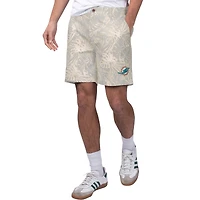 Short Amphib imprimé Monstera lavé au sable des Miami Dolphins de Margaritaville pour hommes