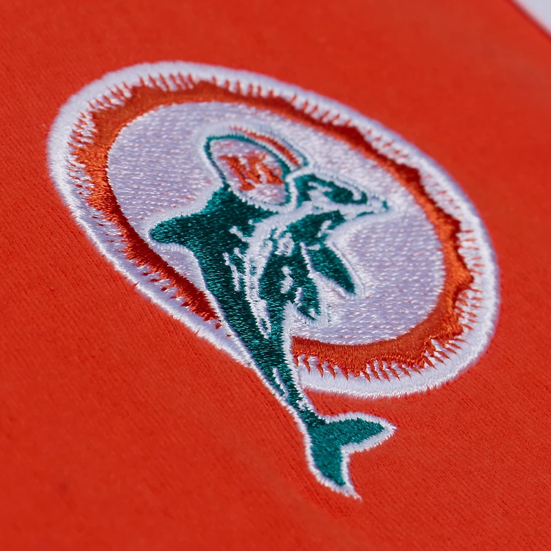 Débardeur homme Mitchell & Ness bleu turquoise/orange Miami Dolphins, entraîneur-chef
