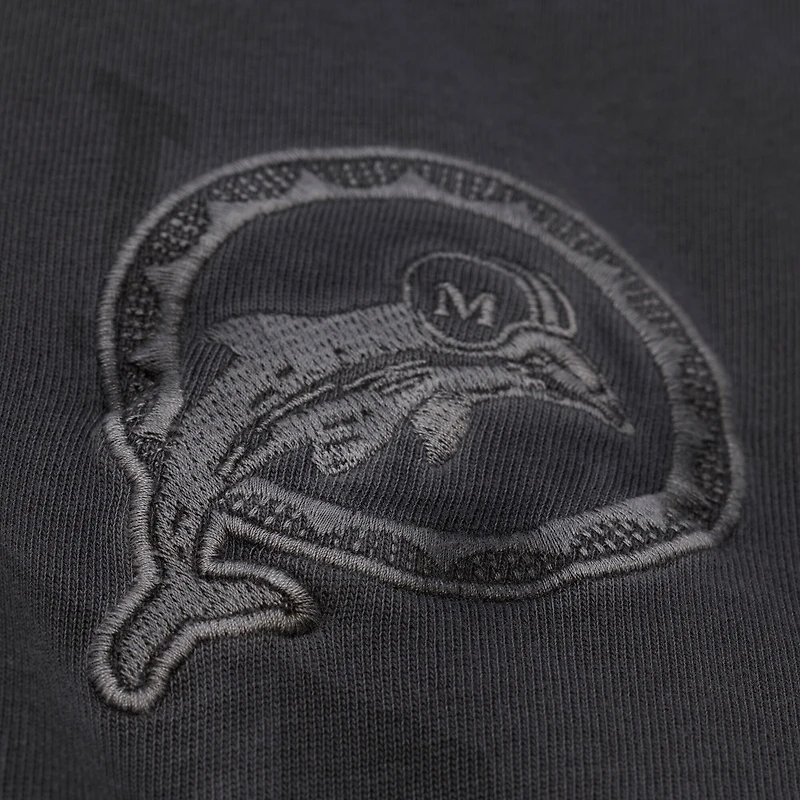 T-shirt Mitchell & Ness noir pour homme, collection Downtown