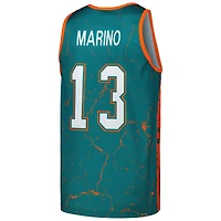 Débardeur Mitchell & Ness Dan Marino Aqua Miami Dolphins 1990 Player Burst pour hommes